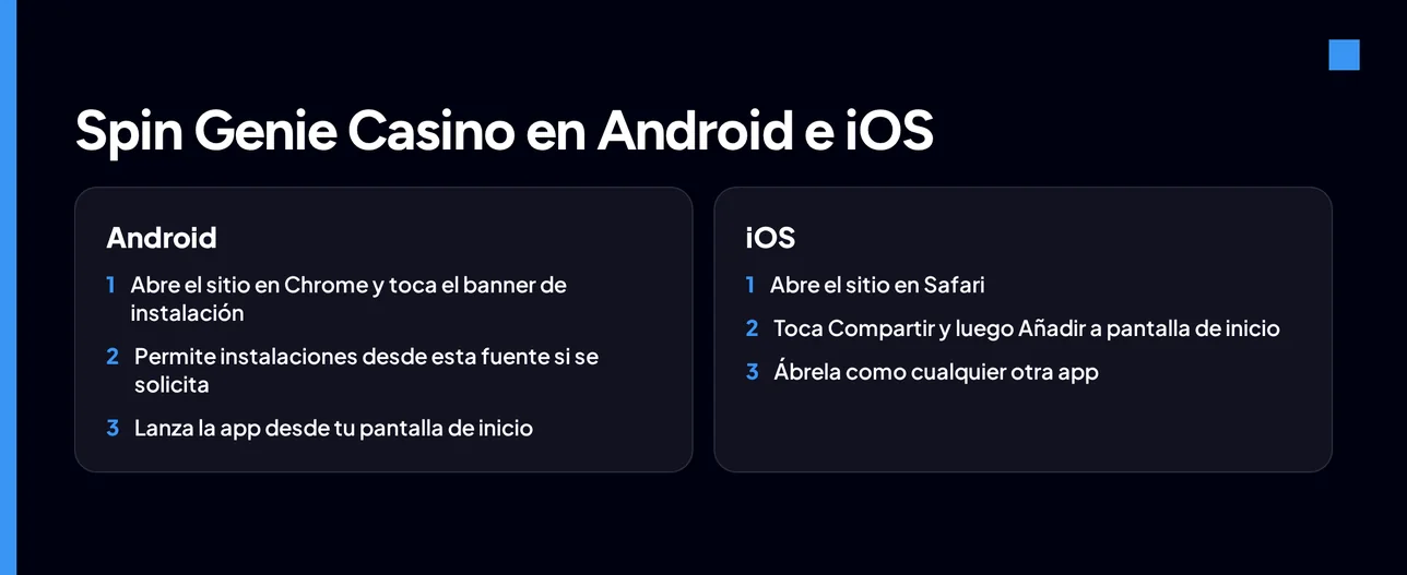 Pasos instalación app móvil