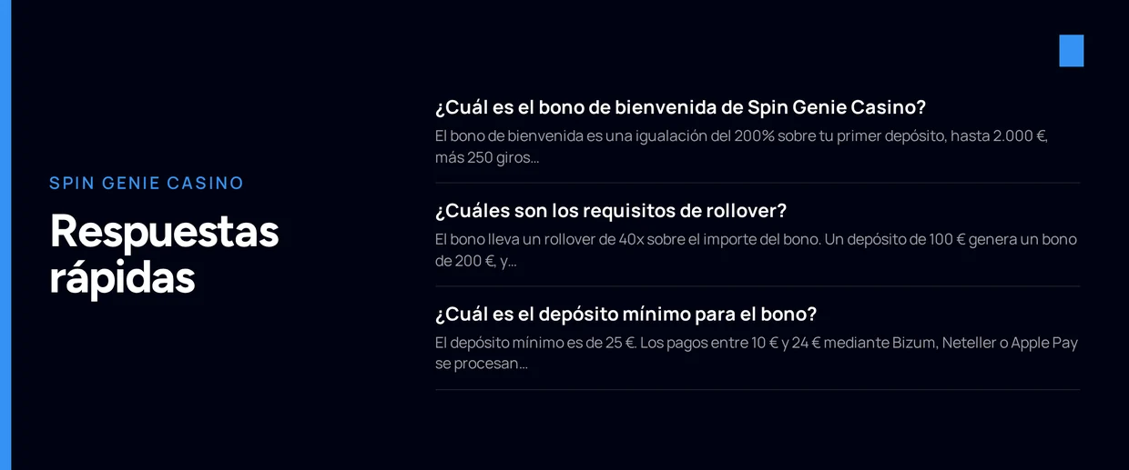 Preguntas frecuentes casino