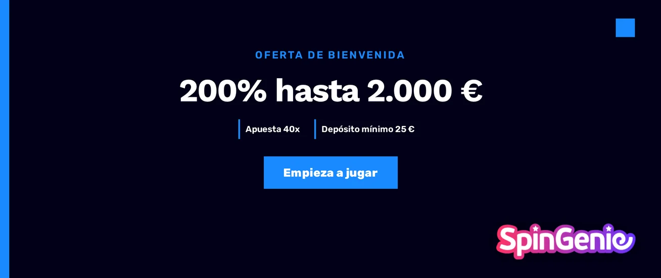 Bono bienvenida 200% disponible